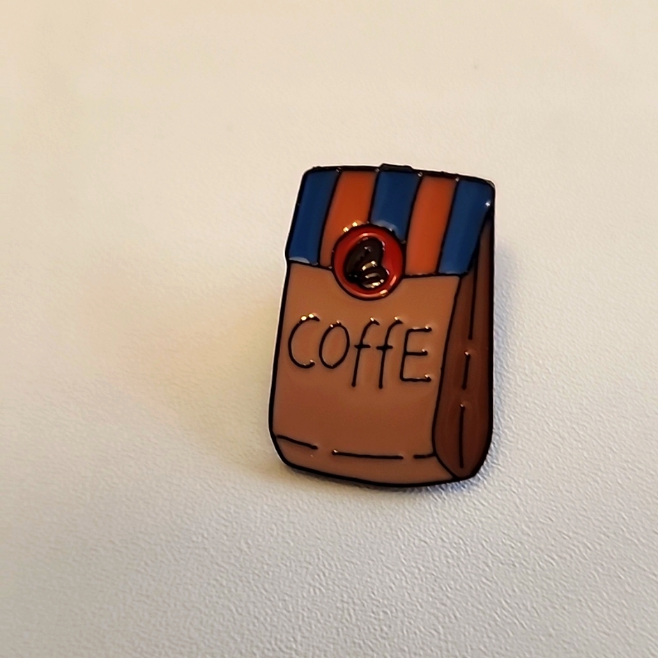 Coffee Pin Coffee Lover Coffee Bag
